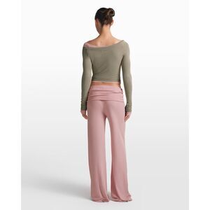 NikeSKIMS Stretch Knit Women's Long-Sleeve Wrap Top | Dune | XS | NWT |